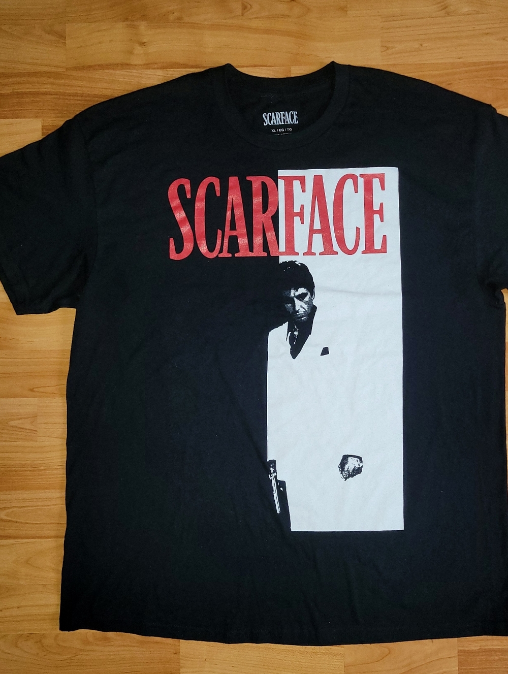 Scarface Movie Promo Black T-Shirt, Mems Extra Large
